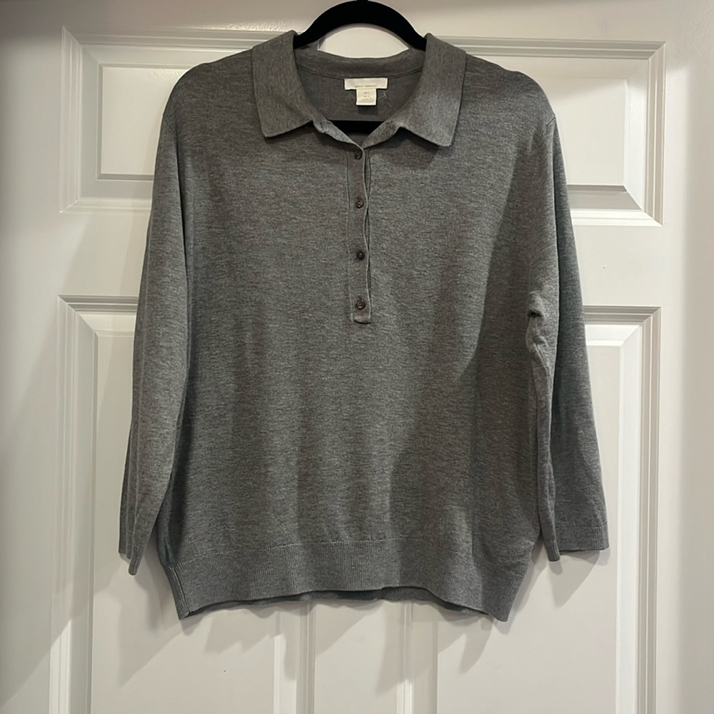 Super Soft Heather Gray Collared Shirt